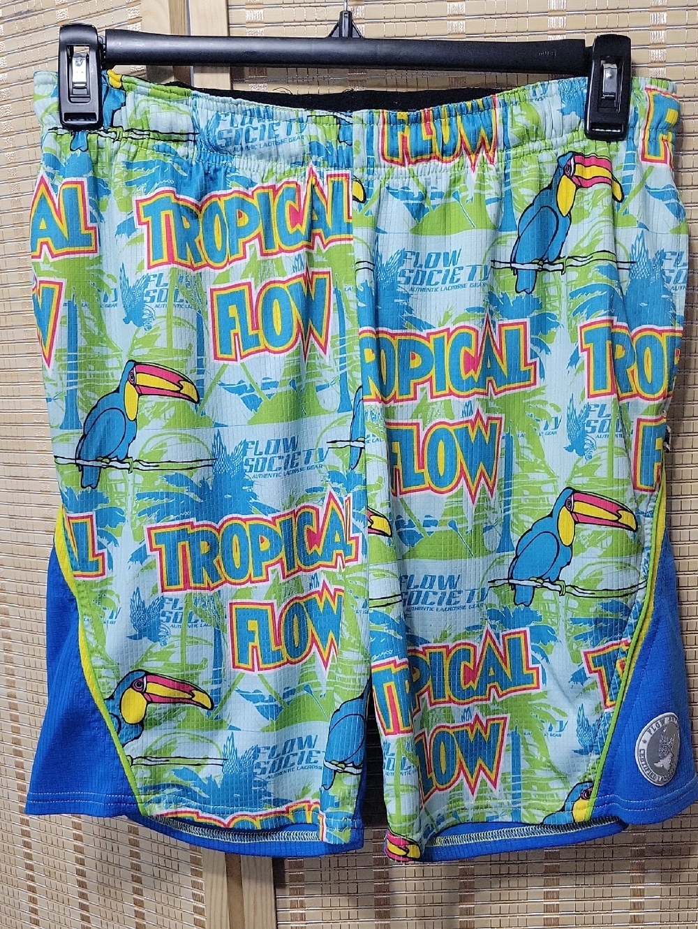 Flow Society Authentic Lacrosse Gear Tropical Shorts - S